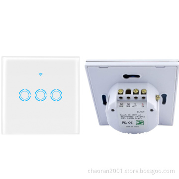 Wholesale Waterproof Smart Home Amazon Switch Wifi Electric Switch 3 Gang Usa Wall Light Touch Switch